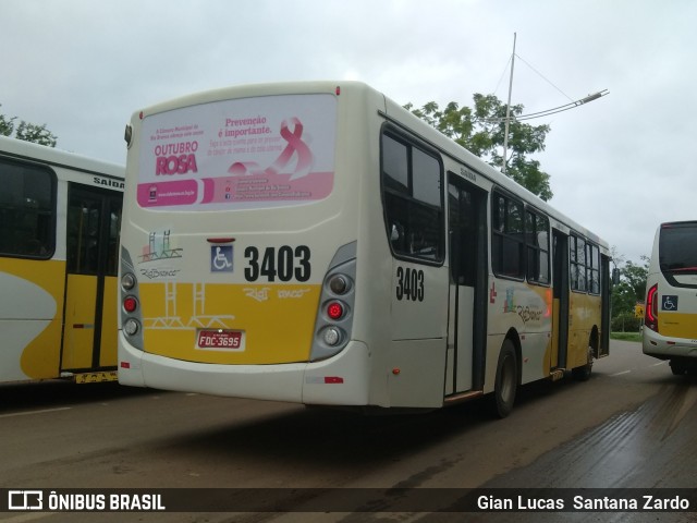 Empresa de Transporte São Judas Tadeu 3403 na cidade de Rio Branco, Acre, Brasil, por Gian Lucas  Santana Zardo. Número da foto: #7136944.