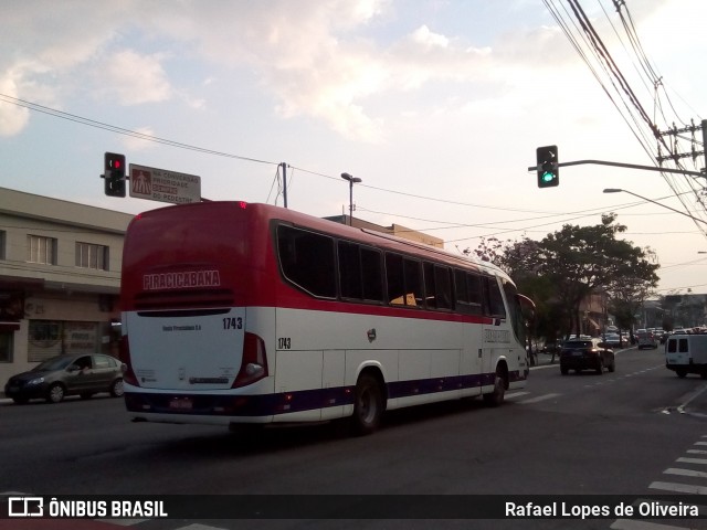 Viação Piracicabana 1743 na cidade de São Paulo, São Paulo, Brasil, por Rafael Lopes de Oliveira. ID da foto: 7139275.