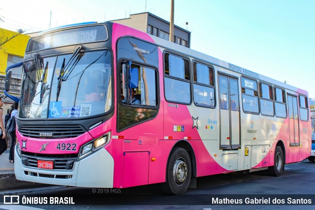 Onicamp Transporte Coletivo 4922 na cidade de Campinas, São Paulo, Brasil, por Matheus Gabriel dos Santos. ID da foto: 7139285.