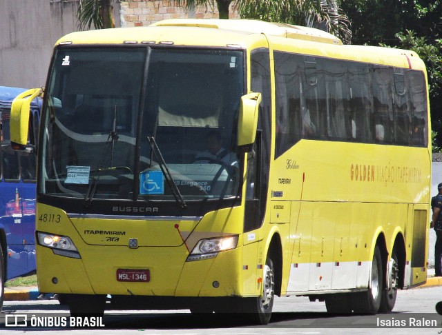 Viação Itapemirim 48113 na cidade de Aparecida, São Paulo, Brasil, por Isaias Ralen. ID da foto: 7140703.