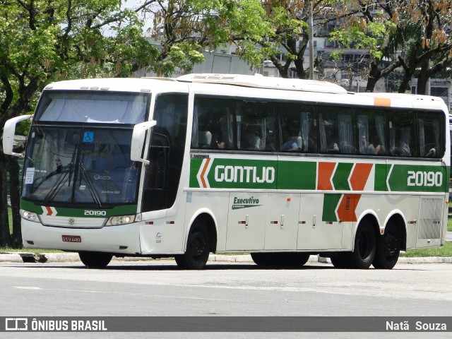 Empresa Gontijo de Transportes 20190 na cidade de Vitória, Espírito Santo, Brasil, por Natã  Souza. ID da foto: 7141924.