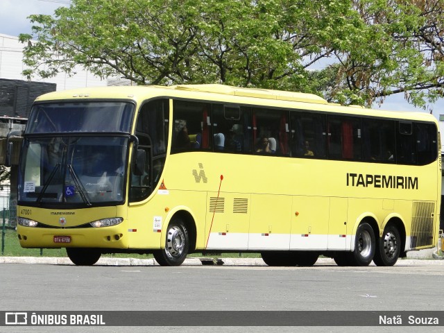 Viação Itapemirim 47001 na cidade de Vitória, Espírito Santo, Brasil, por Natã  Souza. ID da foto: 7141915.