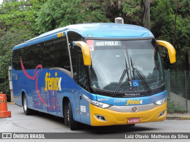 Rápido Expresso Fênix Viação 35525 na cidade de São Paulo, São Paulo, Brasil, por Luiz Otavio Matheus da Silva. ID da foto: 7140977.