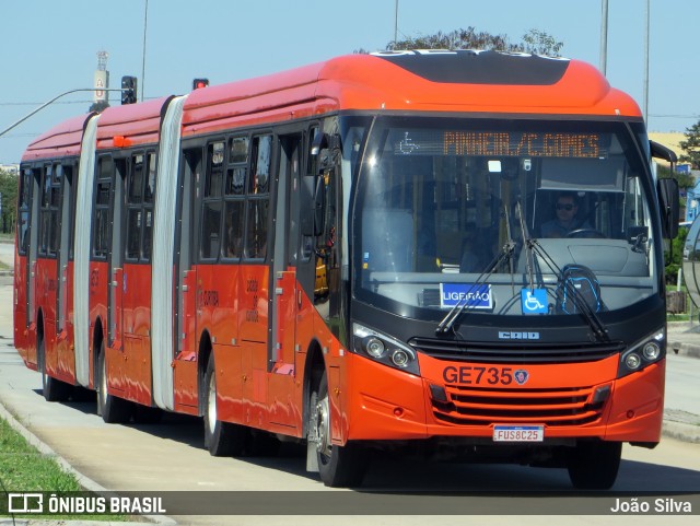 Viação Cidade Sorriso GE735 na cidade de Curitiba, Paraná, Brasil, por João Silva. ID da foto: 7139643.