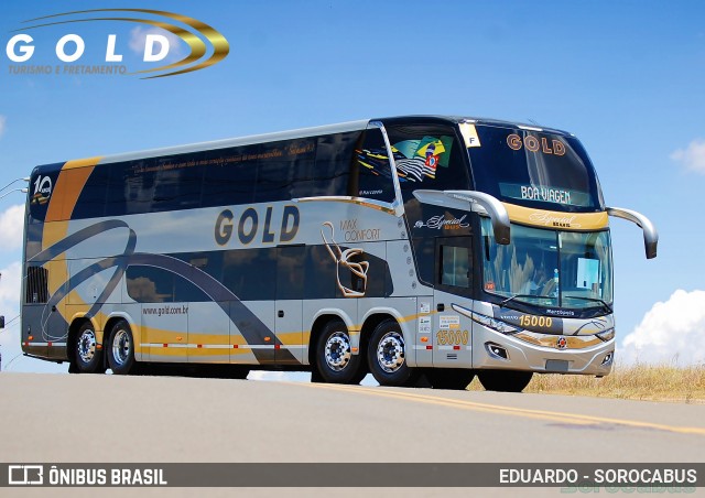 Gold Turismo e Fretamento 15000 na cidade de Sorocaba, São Paulo, Brasil, por EDUARDO - SOROCABUS. ID da foto: 7140191.