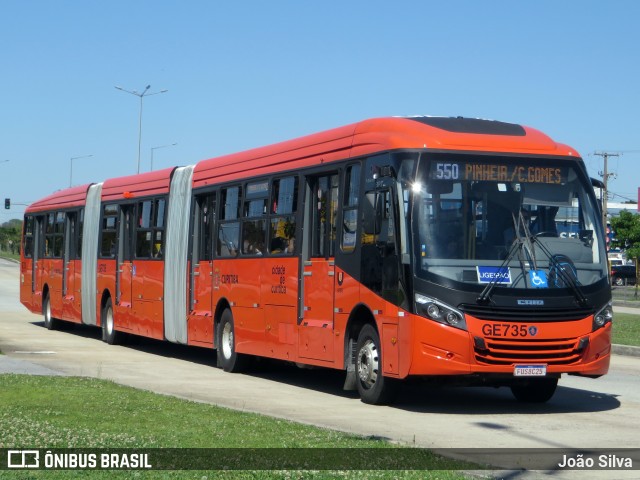 Viação Cidade Sorriso GE735 na cidade de Curitiba, Paraná, Brasil, por João Silva. ID da foto: 7139652.