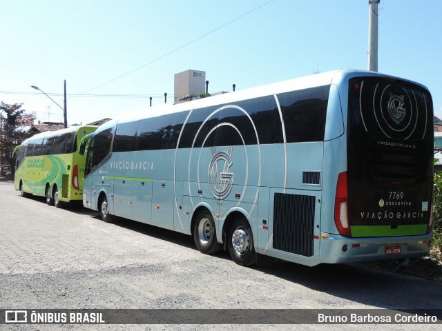 Viação Garcia 7769 na cidade de Florianópolis, Santa Catarina, Brasil, por Bruno Barbosa Cordeiro. ID da foto: 7139468.