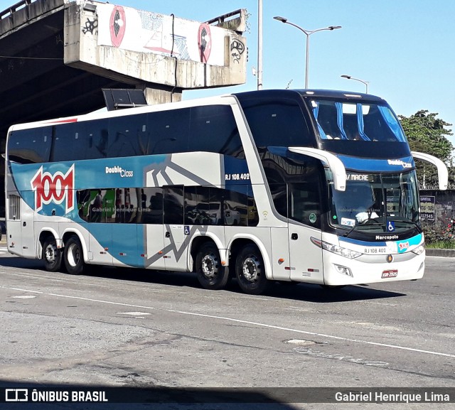 Auto Viação 1001 RJ 108.402 na cidade de Rio de Janeiro, Rio de Janeiro, Brasil, por Gabriel Henrique Lima. Número da foto: #7139532.