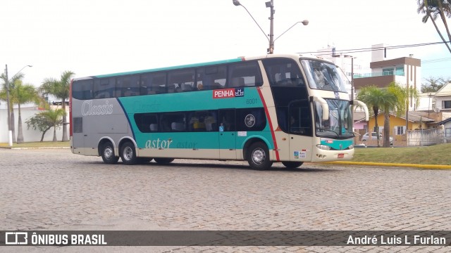 Empresa de Ônibus Nossa Senhora da Penha 6001 na cidade de Balneário Camboriú, Santa Catarina, Brasil, por André Luis L Furlan. ID da foto: 7139971.