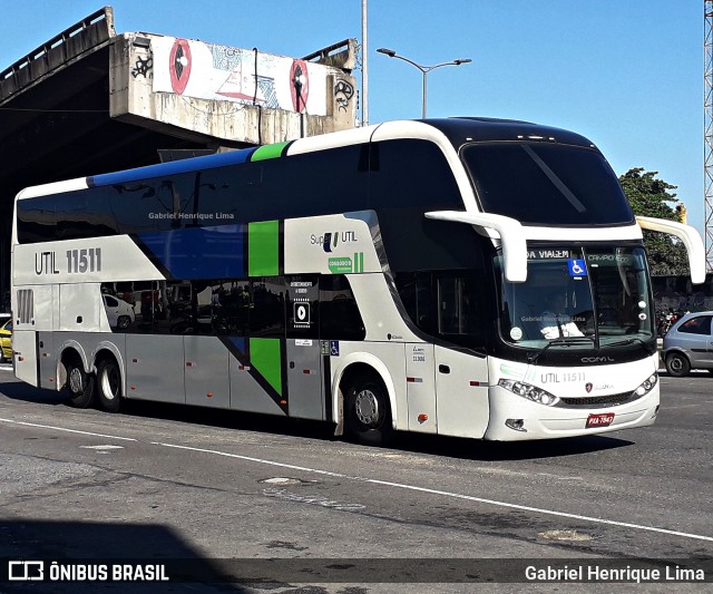 UTIL - União Transporte Interestadual de Luxo 11511 na cidade de Rio de Janeiro, Rio de Janeiro, Brasil, por Gabriel Henrique Lima. Número da foto: #7139518.