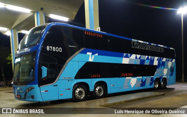 Transnorte - Transporte e Turismo Norte de Minas 87800 na cidade de Montes Claros, Minas Gerais, Brasil, por Luis Henrique de Oliveira Queiroz. Número da foto: #7139424.