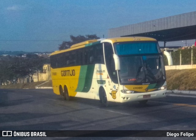 Empresa Gontijo de Transportes 17080 na cidade de Formiga, Minas Gerais, Brasil, por Diego Felipe. Número da foto: #7140001.
