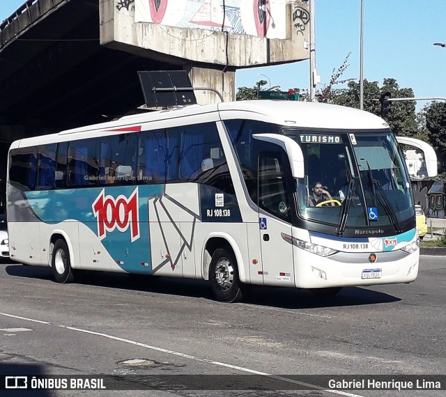 Auto Viação 1001 RJ 108.138 na cidade de Rio de Janeiro, Rio de Janeiro, Brasil, por Gabriel Henrique Lima. ID da foto: 7139425.