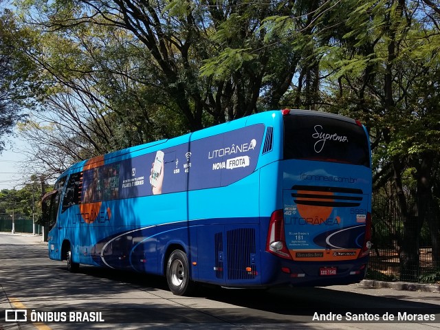 Litorânea Transportes Coletivos 5981 na cidade de São Paulo, São Paulo, Brasil, por Andre Santos de Moraes. Número da foto: #7143422.