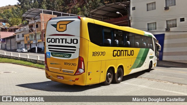 Empresa Gontijo de Transportes 18970 na cidade de Alegre, Espírito Santo, Brasil, por Márcio Douglas Castellar. Número da foto: #7144829.