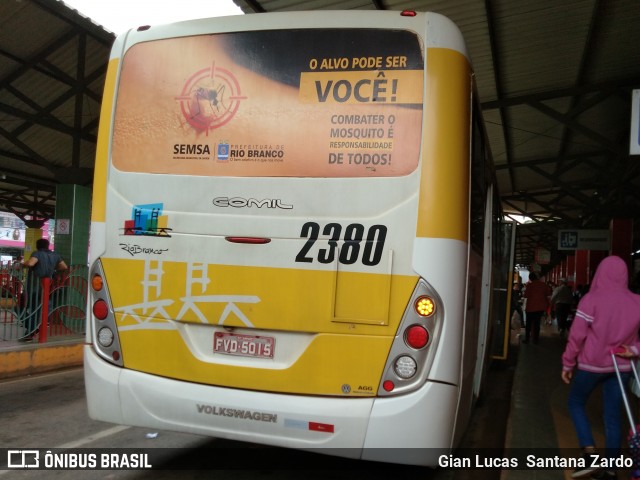 Auto Viação Floresta 2380 na cidade de Rio Branco, Acre, Brasil, por Gian Lucas  Santana Zardo. ID da foto: 7143789.