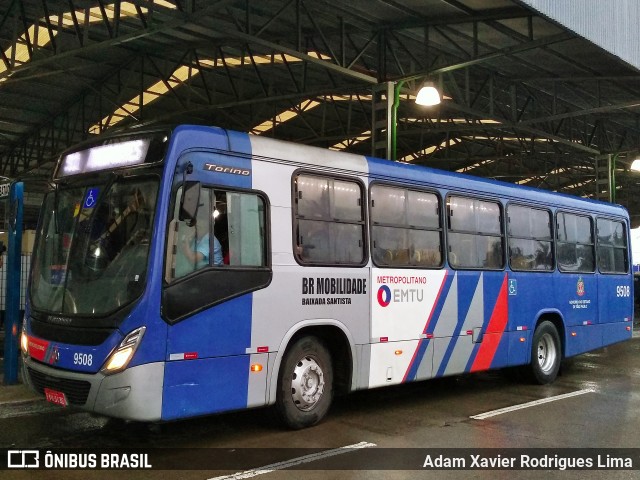 BR Mobilidade Baixada Santista 9508 na cidade de Praia Grande, São Paulo, Brasil, por Adam Xavier Rodrigues Lima. ID da foto: 7143743.