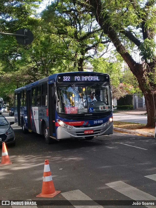 Auto Viação Urubupungá 20.608 na cidade de São Paulo, São Paulo, Brasil, por João Soares. ID da foto: 7142805.