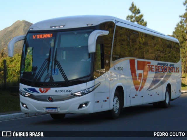 Viação Teresópolis RJ 203.040 na cidade de Teresópolis, Rio de Janeiro, Brasil, por PEDRO COUTO. ID da foto: 7142892.