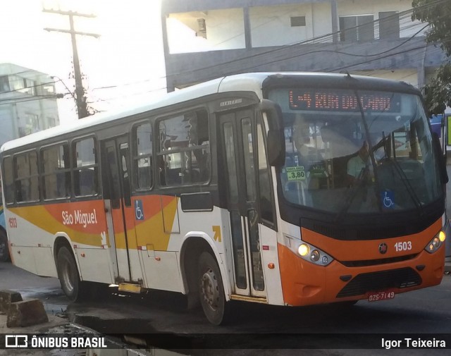 Transportes Urbanos São Miguel de Ilhéus 1503 na cidade de Ilhéus, Bahia, Brasil, por Igor Teixeira. ID da foto: 7143236.