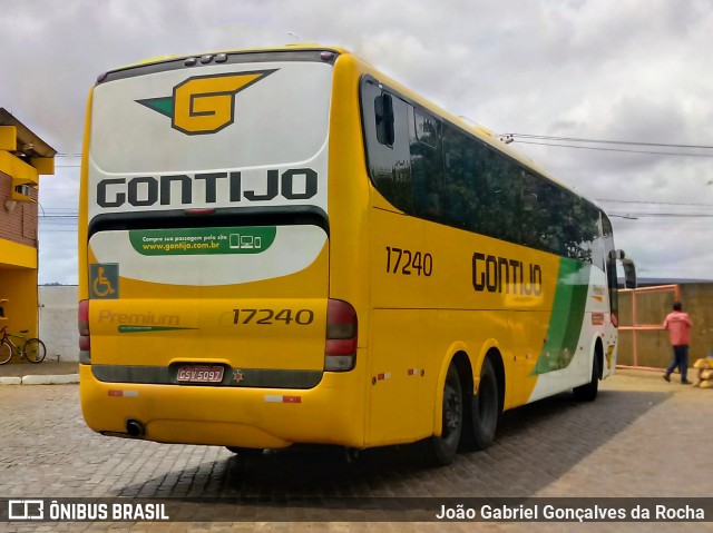 Empresa Gontijo de Transportes 17240 na cidade de Vitória da Conquista, Bahia, Brasil, por João Gabriel Gonçalves da Rocha. ID da foto: 7143205.