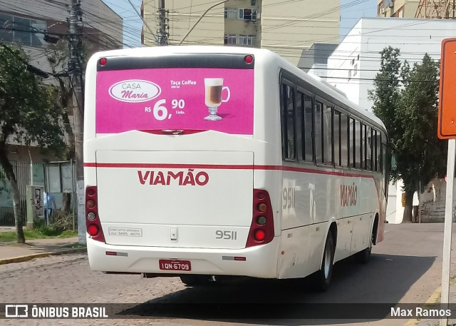 Empresa de Transporte Coletivo Viamão 9511 na cidade de Viamão, Rio Grande do Sul, Brasil, por Max Ramos. ID da foto: 7142807.