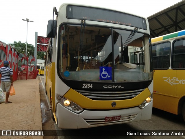 Auto Viação Floresta 2364 na cidade de Rio Branco, Acre, Brasil, por Gian Lucas  Santana Zardo. ID da foto: 7143779.