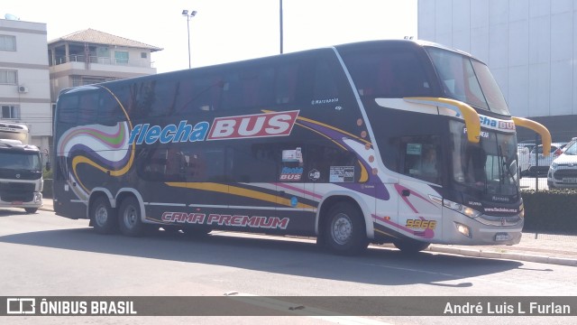 Flecha Bus 9966 na cidade de Balneário Camboriú, Santa Catarina, Brasil, por André Luis L Furlan. Número da foto: #7143861.