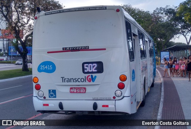 Viação Satélite 25415 na cidade de Vitória, Espírito Santo, Brasil, por Everton Costa Goltara. Número da foto: #7143149.