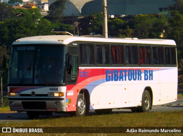 Gibatour BH Fretamento 1994 na cidade de Belo Horizonte, Minas Gerais, Brasil, por Adão Raimundo Marcelino. Número da foto: #7145206.