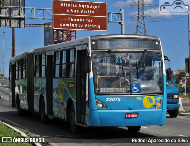 Viação Grande Vitória 23075 na cidade de Vitória, Espírito Santo, Brasil, por Rudnei Aparecido da Silva. ID da foto: 7145343.