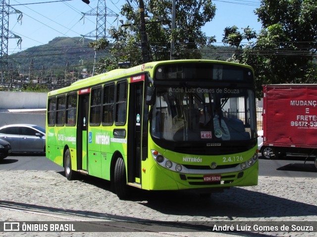 Viação Fortaleza 2.4.126 na cidade de Niterói, Rio de Janeiro, Brasil, por André Luiz Gomes de Souza. Número da foto: #7147090.