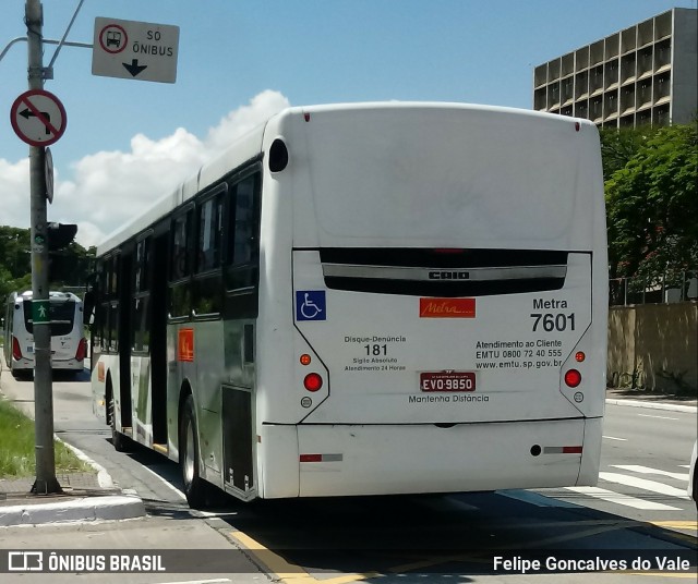 Metra - Sistema Metropolitano de Transporte 7601 na cidade de São Paulo, São Paulo, Brasil, por Felipe Goncalves do Vale. Número da foto: #7146341.