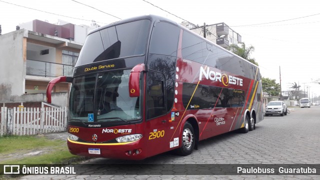 Noroeste Viagens e Turismo 2900 na cidade de Guaratuba, Paraná, Brasil, por Paulobuss  Guaratuba. ID da foto: 7146587.