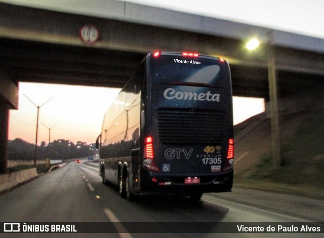 Viação Cometa 17305 na cidade de Betim, Minas Gerais, Brasil, por Vicente de Paulo Alves. ID da foto: 7146440.