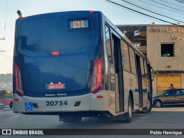 SM Transportes 20754 na cidade de Belo Horizonte, Minas Gerais, Brasil, por Pablo Henrique. ID da foto: 7145972.