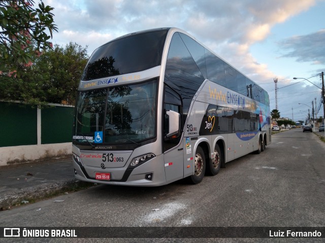 Enseada Transportes e Turismo 063 na cidade de Maceió, Alagoas, Brasil, por Luiz Fernando. ID da foto: 7147733.