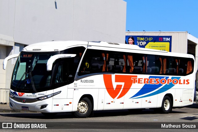 Viação Teresópolis RJ 203.035 na cidade de Rio de Janeiro, Rio de Janeiro, Brasil, por Matheus Souza. Número da foto: #7148014.