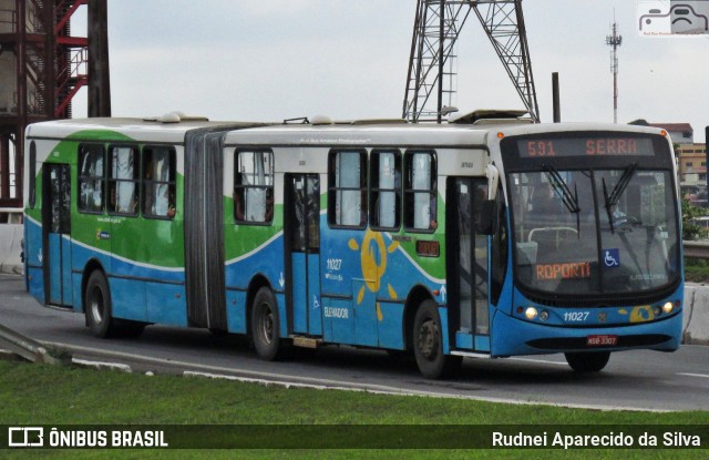 Metropolitana Transportes e Serviços 11027 na cidade de Vitória, Espírito Santo, Brasil, por Rudnei Aparecido da Silva. Número da foto: #7147861.