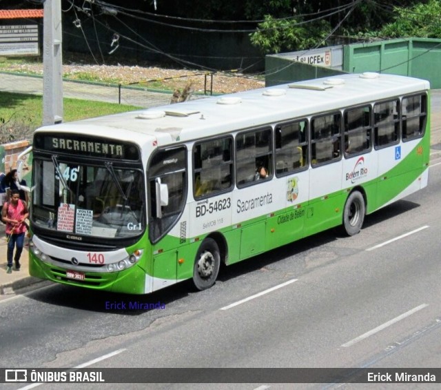 Belém Rio Transportes BD-54623 na cidade de Belém, Pará, Brasil, por Erick Miranda. ID da foto: 7148241.