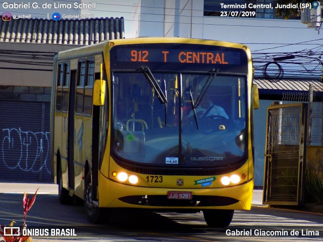 Viação Leme 1723 na cidade de Jundiaí, São Paulo, Brasil, por Gabriel Giacomin de Lima. Número da foto: #7150188.