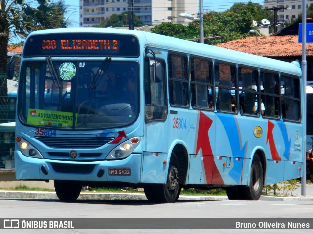 Rota Sol > Vega Transporte Urbano 35804 na cidade de Fortaleza, Ceará, Brasil, por Bruno Oliveira Nunes. ID da foto: 7149783.