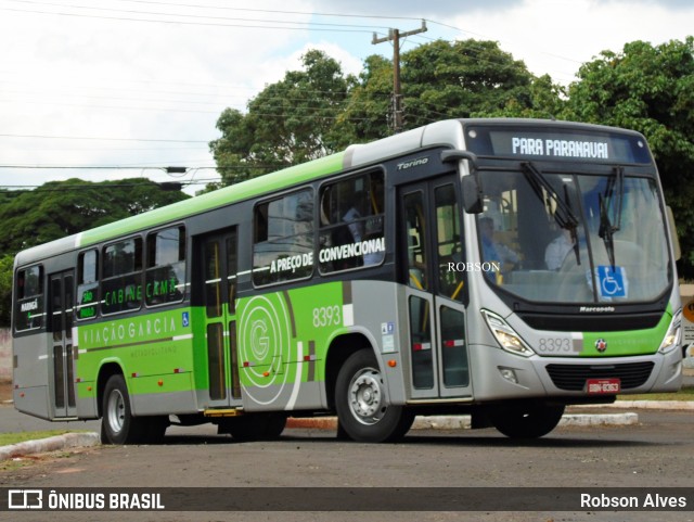 Viação Garcia 8393 na cidade de Paranavaí, Paraná, Brasil, por Robson Alves. Número da foto: #7149848.