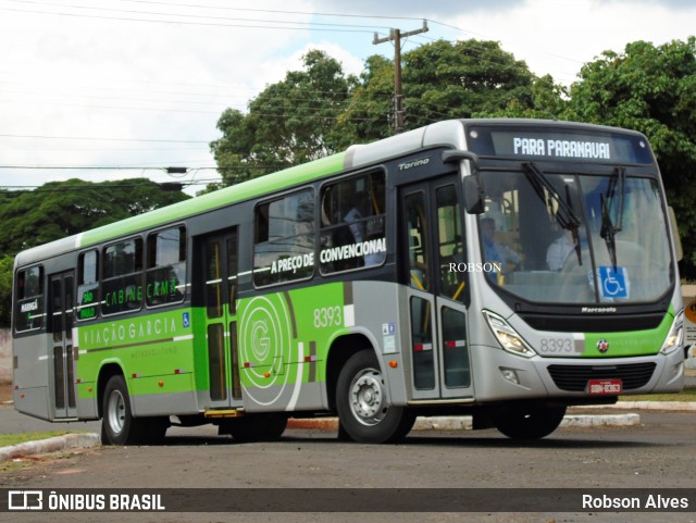 Viação Garcia 8393 na cidade de Paranavaí, Paraná, Brasil, por Robson Alves. ID da foto: 7149848.