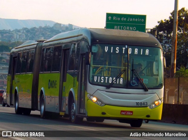 Milênio Transportes 10843 na cidade de Belo Horizonte, Minas Gerais, Brasil, por Adão Raimundo Marcelino. ID da foto: 7150642.