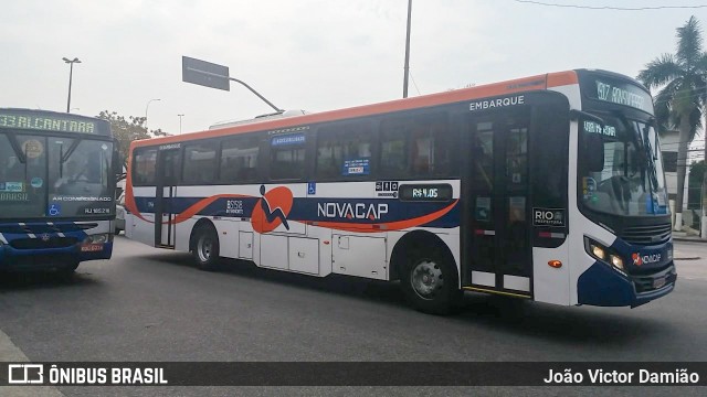 Viação Novacap B51518 na cidade de Rio de Janeiro, Rio de Janeiro, Brasil, por João Victor Damião. ID da foto: 7151103.