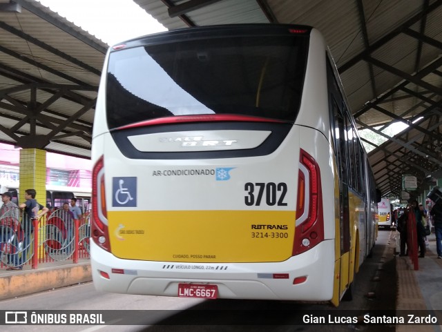 Empresa de Transporte São Judas Tadeu 3702 na cidade de Rio Branco, Acre, Brasil, por Gian Lucas  Santana Zardo. Número da foto: #7150672.
