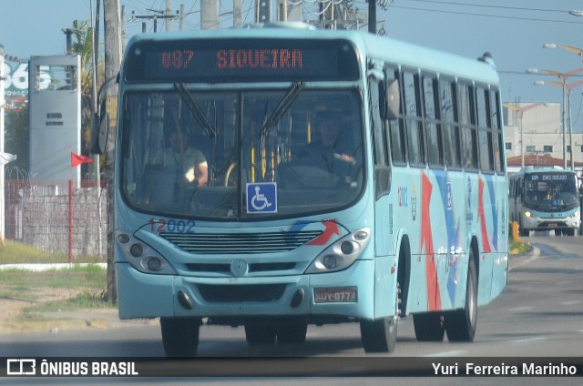 Auto Viação São José 12002 na cidade de Fortaleza, Ceará, Brasil, por Yuri Ferreira Marinho. ID da foto: 7148648.