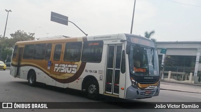 Transportes Fabio's RJ 154.138 na cidade de Rio de Janeiro, Rio de Janeiro, Brasil, por João Victor Damião. Número da foto: #7151124.