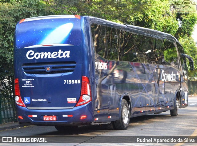 Viação Cometa 719505 na cidade de São Paulo, São Paulo, Brasil, por Rudnei Aparecido da Silva. Número da foto: #7150875.
